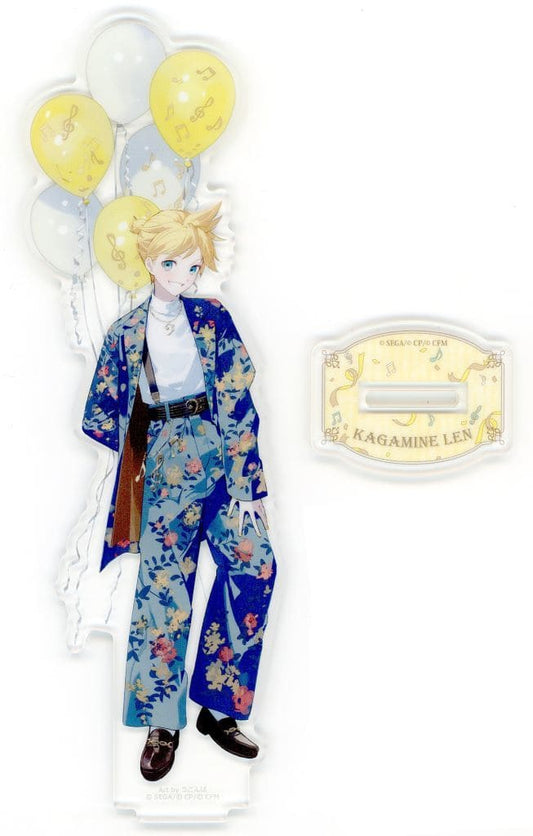Len Kagamine Hatsune Miku: Colorful Stage! Acrylic Stand 4th Anniversary Thanksgiving Limited Acrylic Stands [USED]