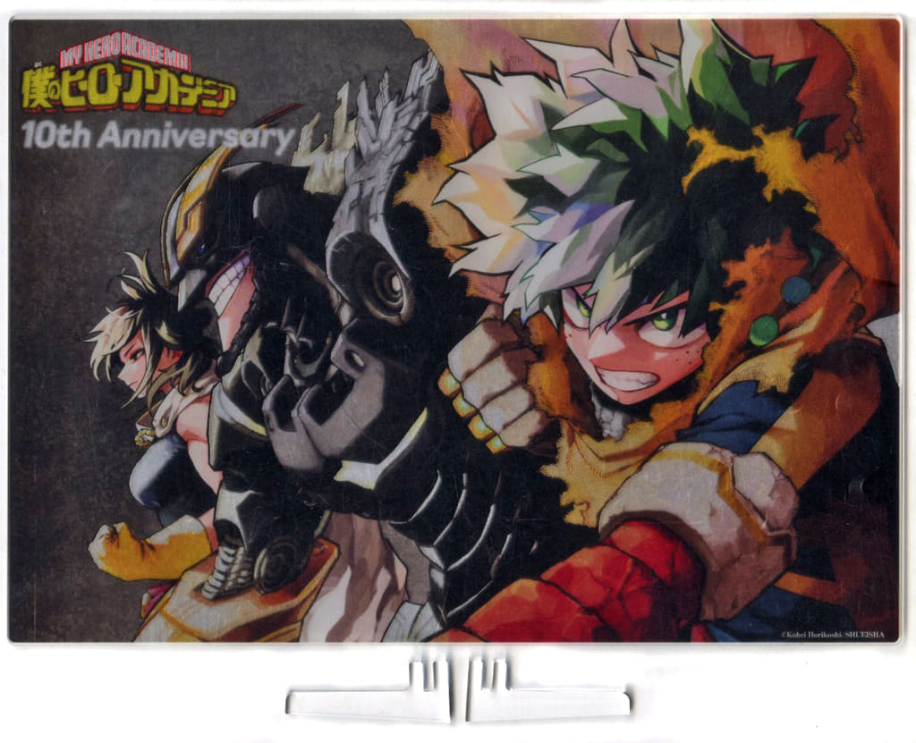 My Hero Academia Izuku Midoriya All Might Nana Shimura Foil-In Acrylic Art 10th Anniversary Serialization Ver. Made to Order Limited Acrylic Stands [USED]