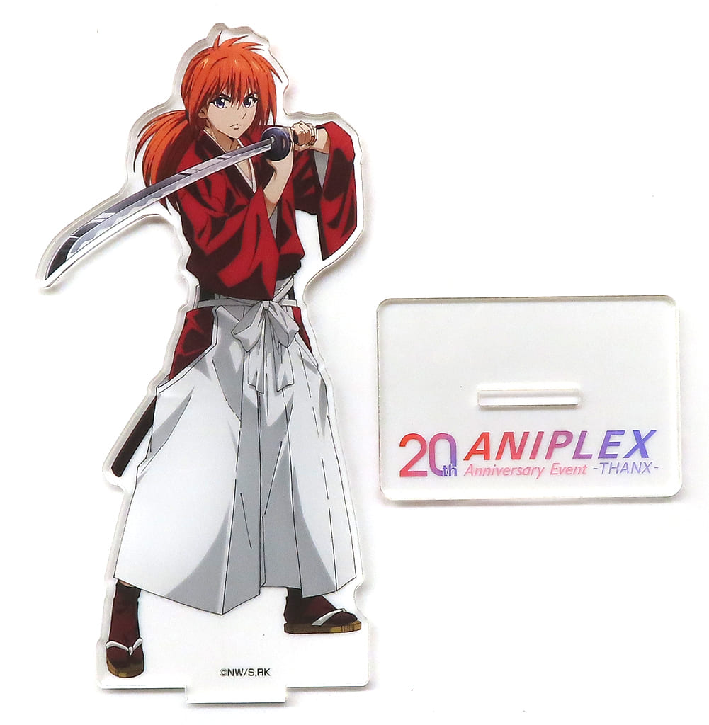 Kenshin Himura Rurouni Kenshin: Meiji Kenkaku Romantan Aniplex 20th Anniversary Acrylic Stand Aniplex 20th Anniversary Event: Thanx Limited Acrylic Stands [USED]