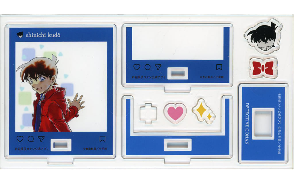 Shinichi Kudo Detective Conan Oshi Chara Frame Stand Detective Conan Land Divercity Tokyo Plaza Limited Detective Conan Official App Oshichara Lottery Prize Acrylic Stand [USED]