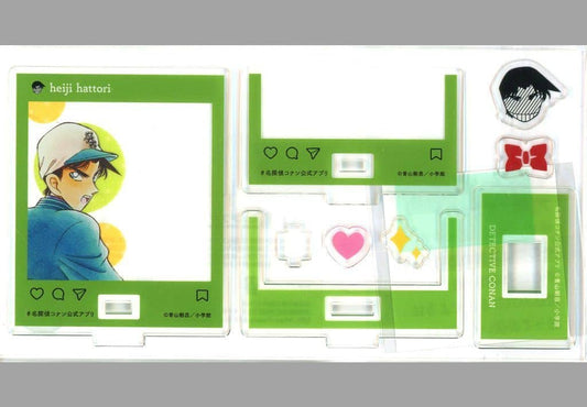 Hattori Heiji Detective Conan Oshi Chara Frame Stand Detective Conan Land Divercity Tokyo Plaza Limited Detective Conan Official App Oshichara Lottery Prize Acrylic Stand [USED]