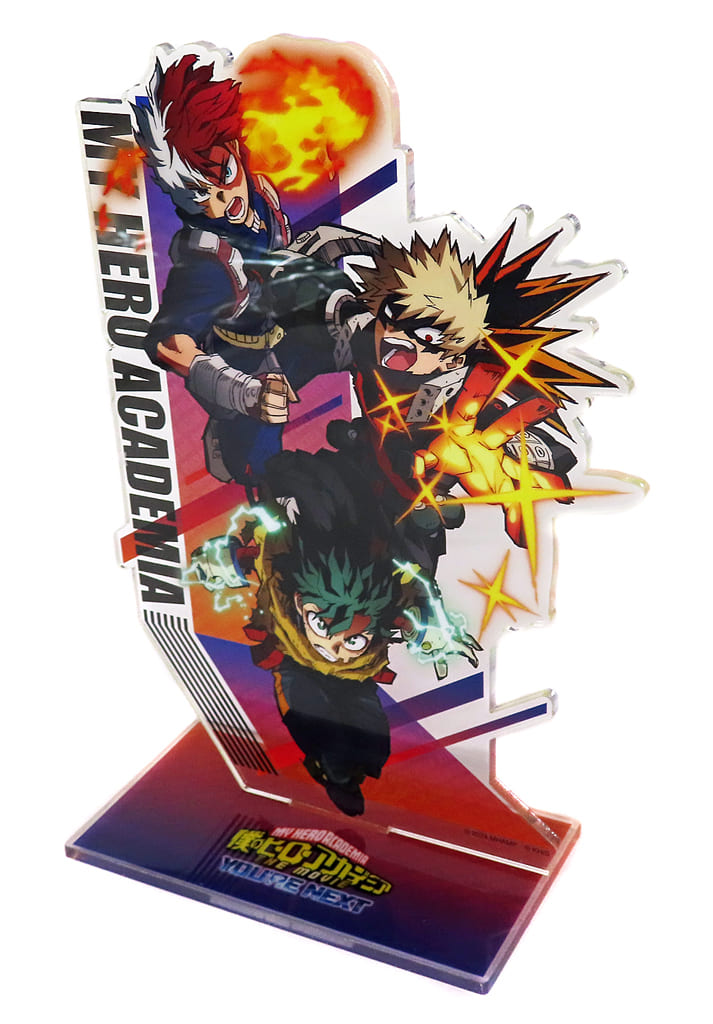 My Hero Academia THE MOVIE: You're Next Izuku Midoriya Katsuki Bakugo Shoto Todoroki Big Acrylic Stand Theater Limited Acrylic Stands [USED]