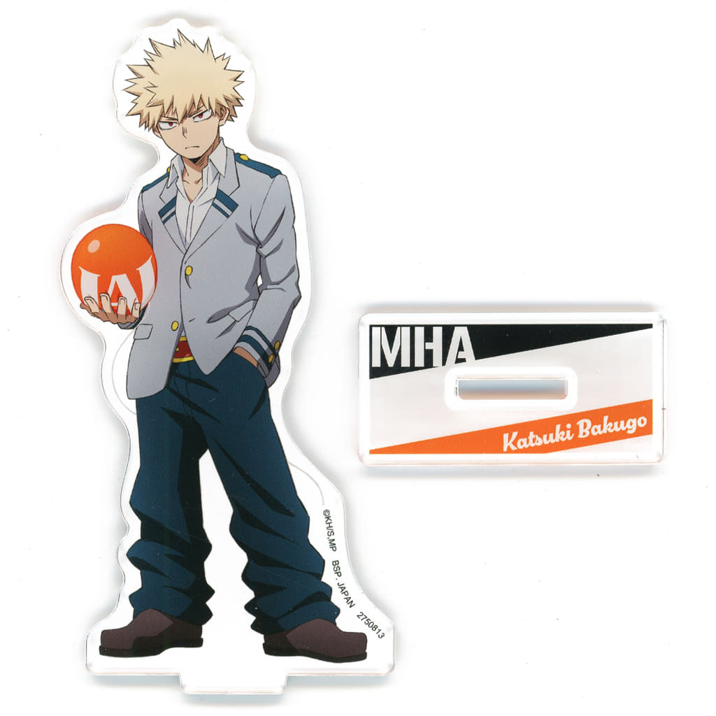 My Hero Academia Katsuki Bakugo Acrylic Plate with Stand Namco Campaign Yuei High School Open School Limited Acrylic Stands [USED]