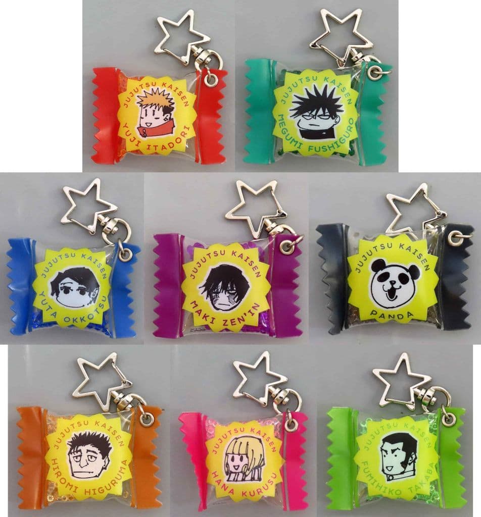 Yuta Okkotsu, etc. Jujutsu Kaisen Shakashaka Keychain Collection Part 1 J Hero Summer Festival 2024 Limited All 8 Types Set Key Chain [USED]