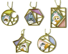 Usa-nyan Moon, etc. Mofusand Ichiban Kuji Accessories Charms Moon Usa-nyan no Hoshi Atsume Prize E All 5 Types Set Charm [USED]