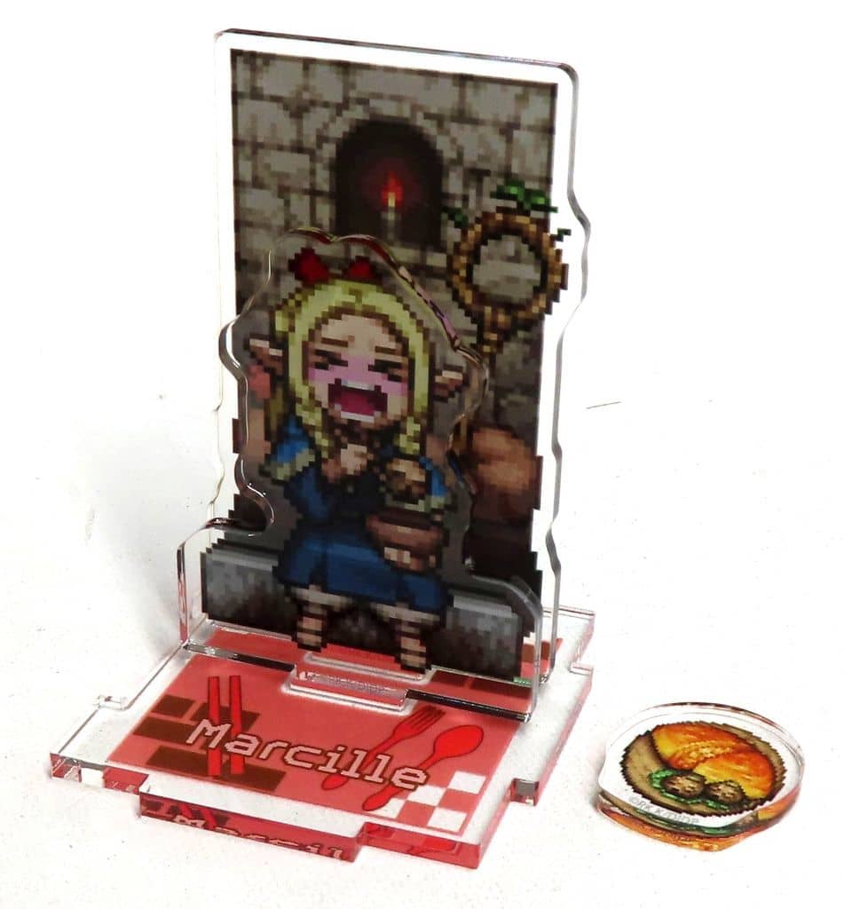 Marcille Delicious in Dungeon Trading Acrylic Keychain Newly Drawn Chibi Pixel Art! Acrylic Stands [USED]