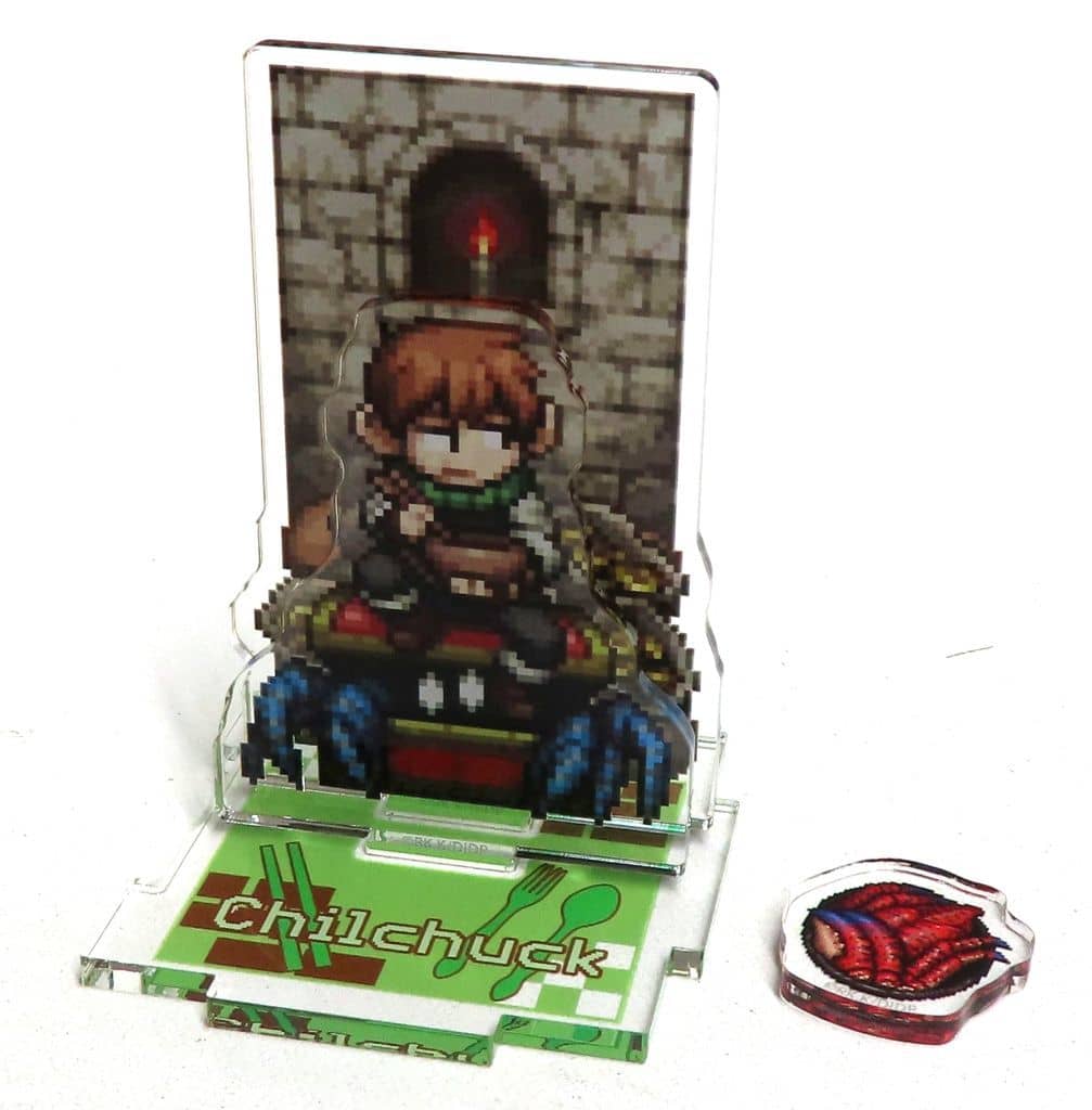 Chilchuck Delicious in Dungeon Trading Acrylic Keychain Newly Drawn Chibi Pixel Art! Acrylic Stands [USED]