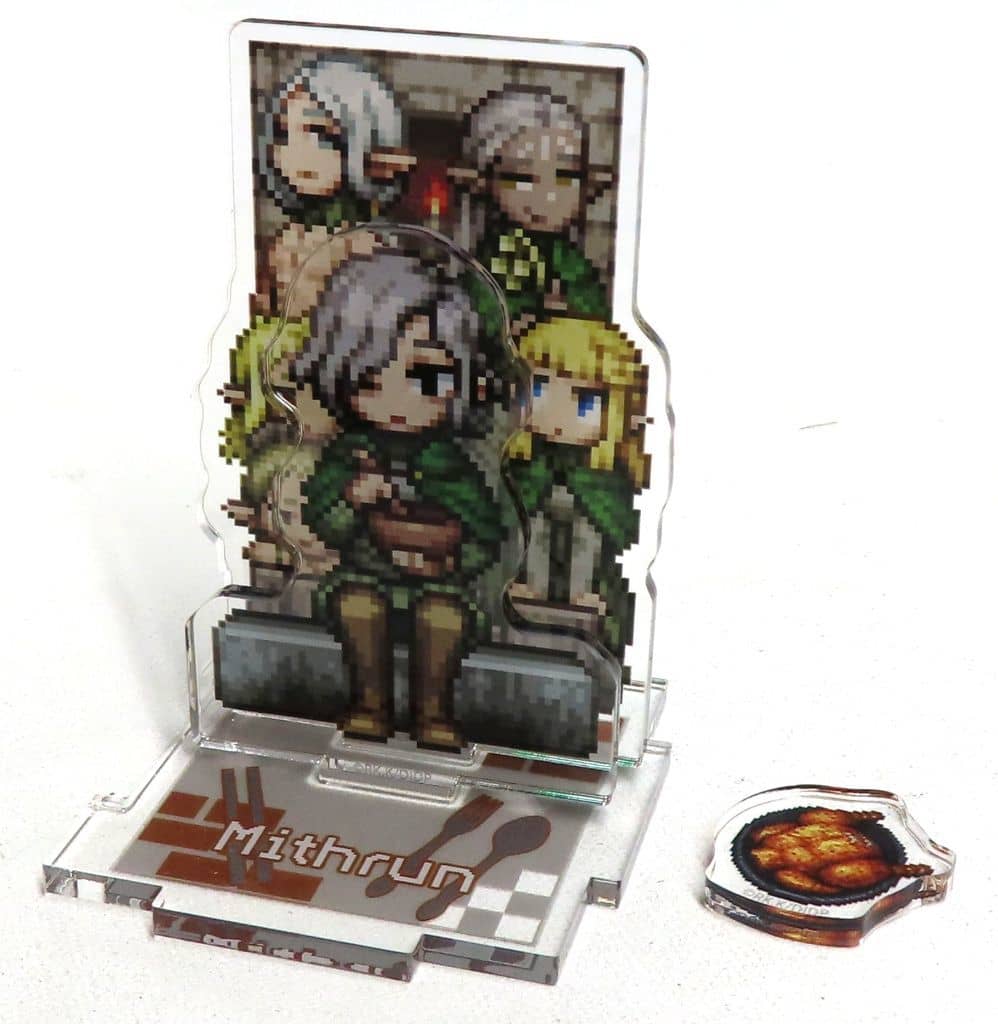 Canaries Delicious in Dungeon Trading Acrylic Keychain Newly Drawn Chibi Pixel Art! Acrylic Stands [USED]
