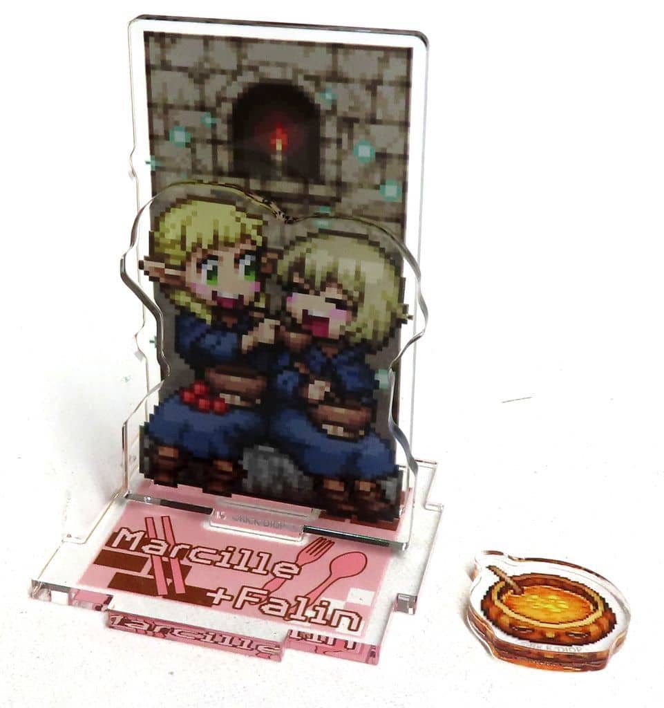 Marcille Falin Secret Delicious in Dungeon Trading Acrylic Keychain Newly Drawn Chibi Pixel Art! Acrylic Stands [USED]
