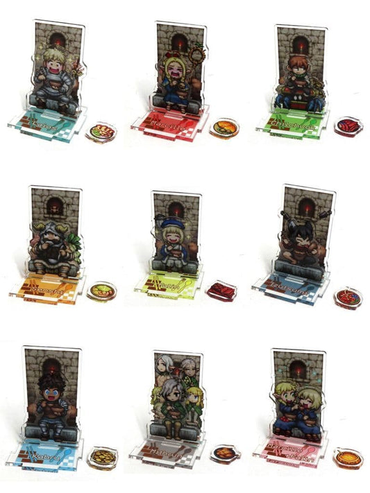 Laios, etc. Delicious in Dungeon Trading Acrylic Keychain Newly Drawn Chibi Pixel Art! All 9 Types Set Acrylic Stands [USED]