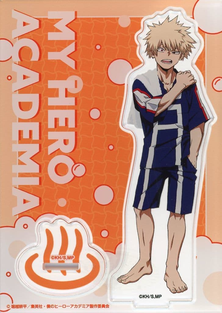My Hero Academia Katsuki Bakugo Acrylic Stand Bath Ver. Gokurakuyu RAKU SPA Beyond Bliss! PLUS ULSPA Exclusive Acrylic Stands [USED]