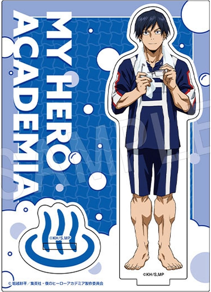 My Hero Academia Tenya Iida Acrylic Stand Bath Ver. Gokurakuyu RAKU SPA Beyond Bliss! PLUS ULSPA Exclusive Acrylic Stands [USED]