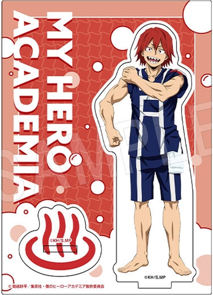 My Hero Academia Eijirou Kirishima Acrylic Stand Bath Ver. Gokurakuyu RAKU SPA Beyond Bliss! PLUS ULSPA Exclusive Acrylic Stands [USED]