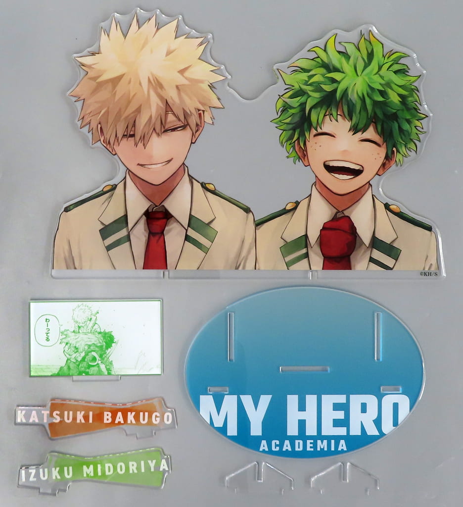 My Hero Academia Izuku Midoriya Katsuki Bakugo Acrylic GIGA Figure Jump Characters Store Limited Acrylic Stands [USED]