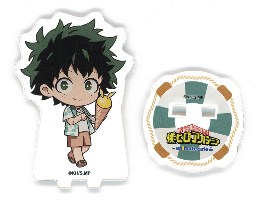 My Hero Academia Izuku Midoriya Trading Acrylic Keychain Summer Vacation Ver. A Available at Animate Cafe Exclusive Acrylic Stands [USED]