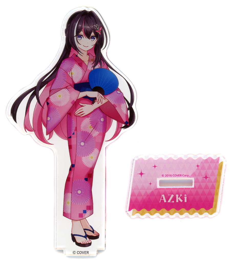 AZKi VTuber Hololive Life-Scale Acrylic Stand Yukata Ver. Gokurakuyu Raku SPA Collaboration Vol.5 Fulolife Exclusive Acrylic Stands [USED]