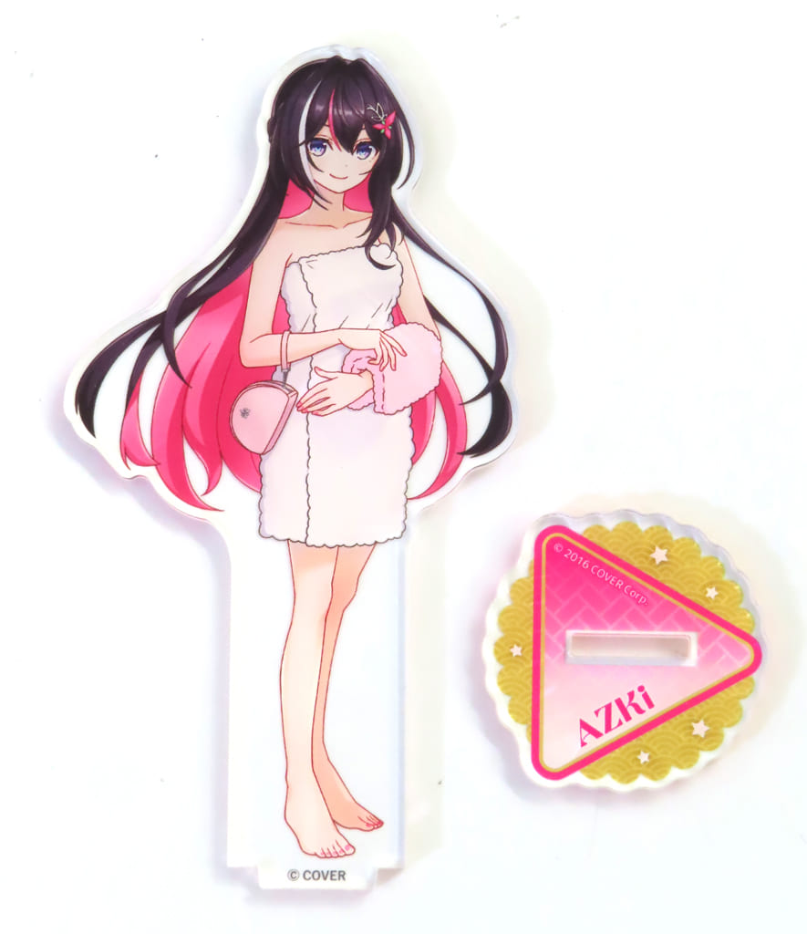 AZKi VTuber Hololive Life-Scale Acrylic Stand Post-Bath Version Gokurakuyu Raku SPA Collaboration Vol.5 Fulolife Exclusive Acrylic Stands [USED]