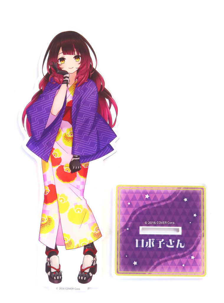 Roboco-san VTuber Hololive Deka Acrylic Stand Yukata Ver. Gokurakuyu RAKU SPA Collaboration Vol.5 Fulolife Gokurakuyu Online Shop Exclusive Acrylic Stands [USED]