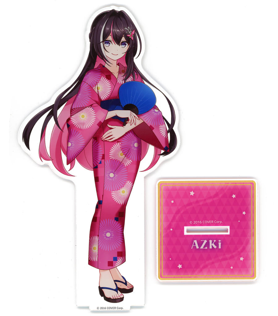AZKi VTuber Hololive Deka Acrylic Stand Yukata Ver. Gokurakuyu RAKU SPA Collaboration Vol.5 Fulolife Gokurakuyu Online Shop Exclusive Acrylic Stands [USED]