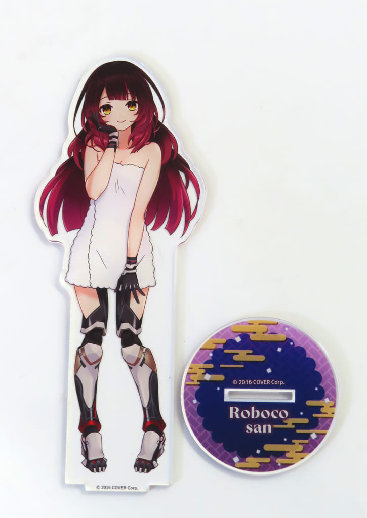Roboco-san VTuber Hololive Deka Acrylic Stand Post-Bath Version Gokurakuyu RAKU SPA Collaboration Vol.5 Fulolife Gokurakuyu Online Shop Exclusive Acrylic Stands [USED]