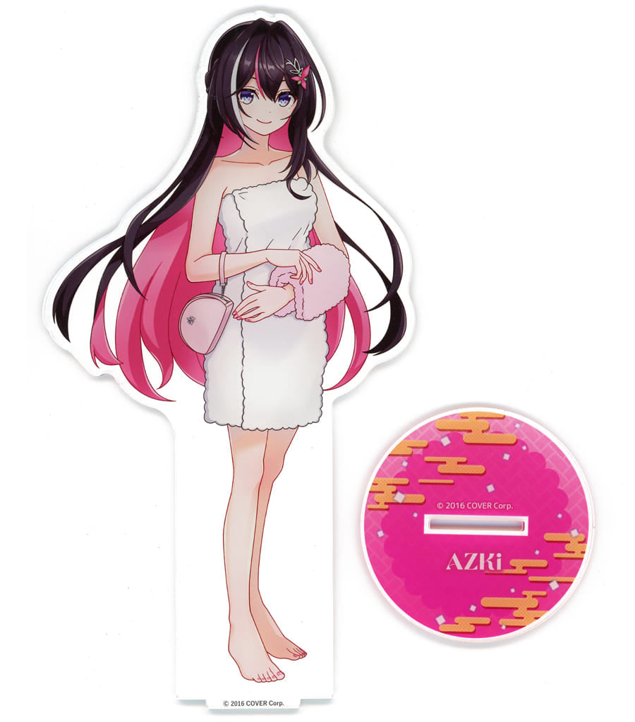 AZKi VTuber Hololive Deka Acrylic Stand Post-Bath Version Gokurakuyu RAKU SPA Collaboration Vol.5 Fulolife Gokurakuyu Online Shop Exclusive Acrylic Stands [USED]