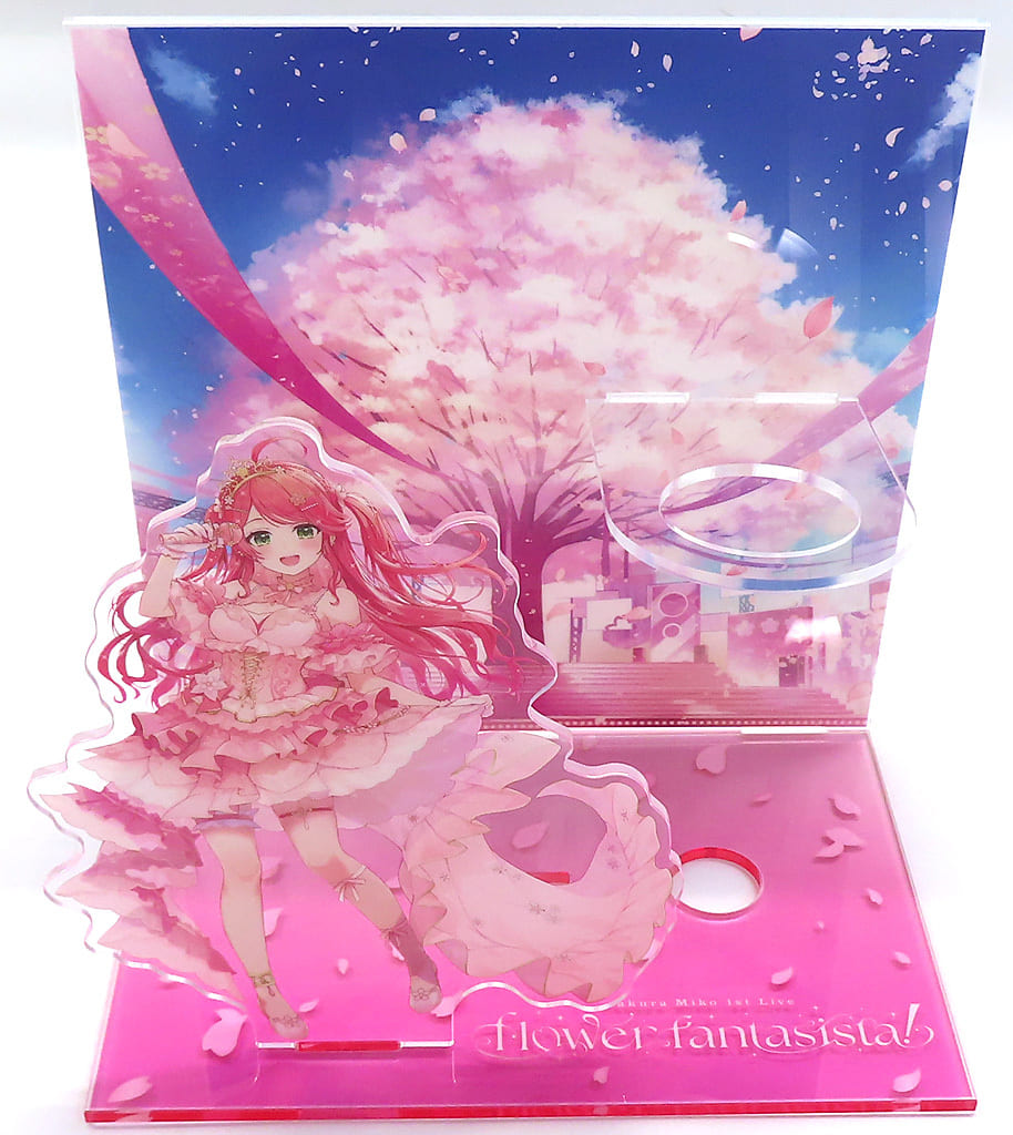 Sakura Miko VTuber Hololive Acrylic Penlight Stand 1st Live: Flower Fantasista! Exclusive Acrylic Stands [USED]