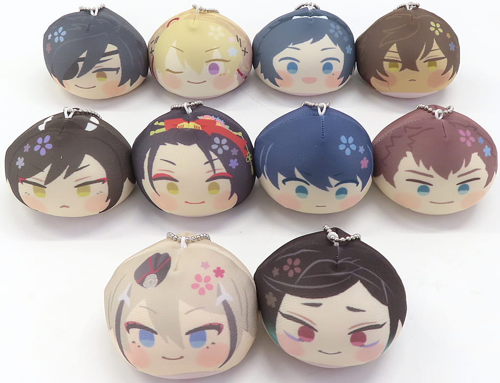 Koryuu Kagemitsu, etc. Wanpaku! Touken Ranbu Omanjuu Niginigi Mascot 3Rd Part 2 All 10 Types Set Mascot [USED]