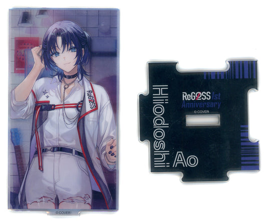 Fire Blue VTuber Hololive ReGLOSS 1st Anniversary Celebration Mirror Acrylic Stand DEV_IS ReGLOSS 1st Anniversary Only Store at HMV&BOOKS Exclusive Acrylic Stands [USED]
