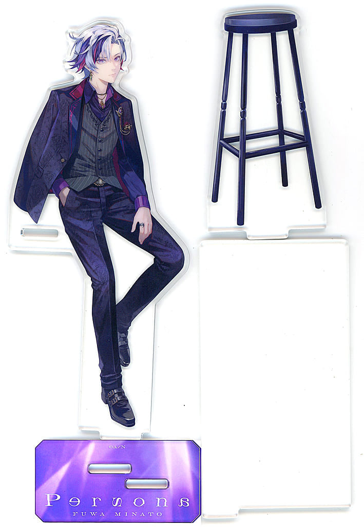 VTuber Nijisanji Fuwa Minato Acrylic Stand Nijisanji Official Store Limited Paid Bonus for CD Minato Fuwa Persona First Press Limited Edition Acrylic Stands [USED]
