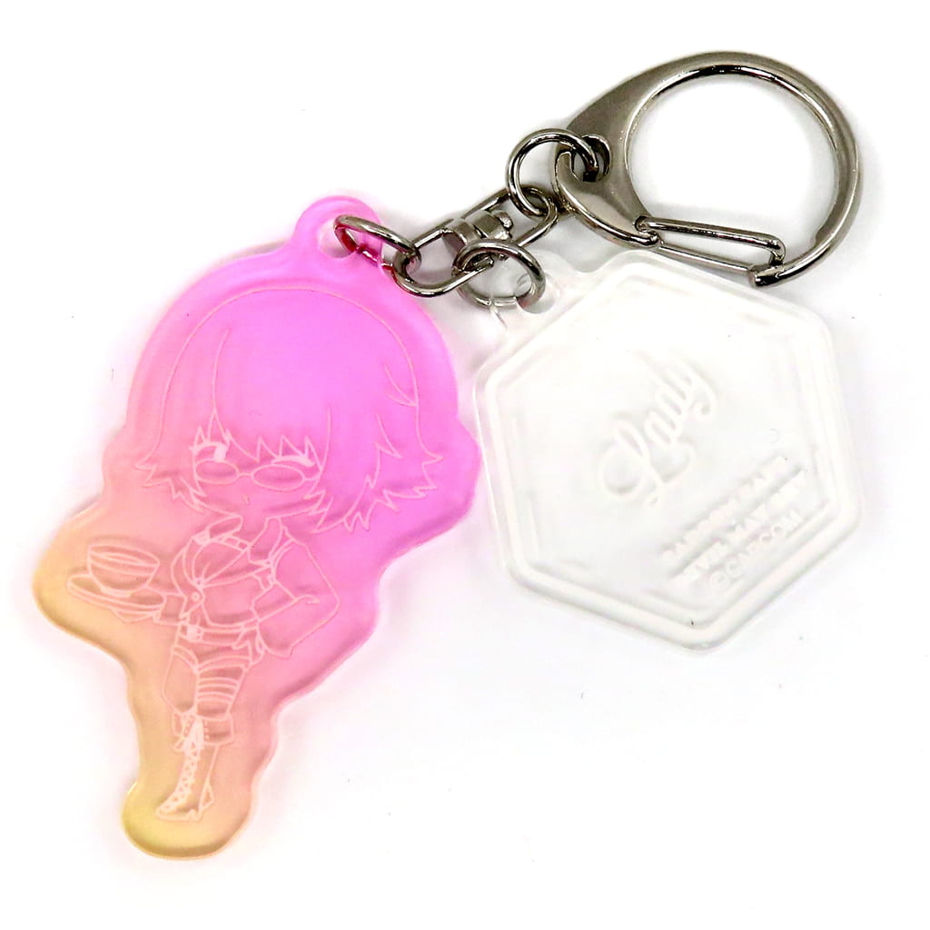 Devil May Cry Lady Gradation Acrylic Keychain Capcom Cafe Limited Keychains [USED]