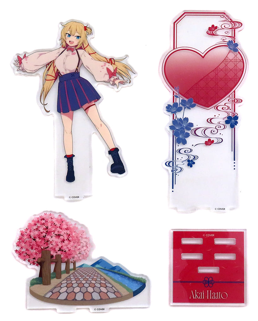 Haato Akai VTuber Hololive Kyomaf 2024 Acrylic Diorama Stand Kyoto International Manga and Anime Fair 2024 Exclusive Acrylic Stands [USED]
