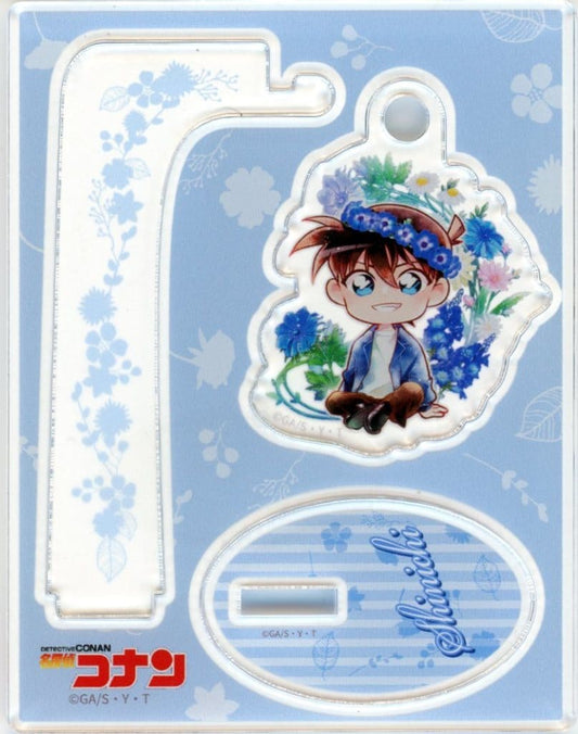 Shinichi Kudo Detective Conan Trading Yurayura Acrylic Stand Chibi Flower Crown: Flow in the Wind Acrylic Stand [USED]