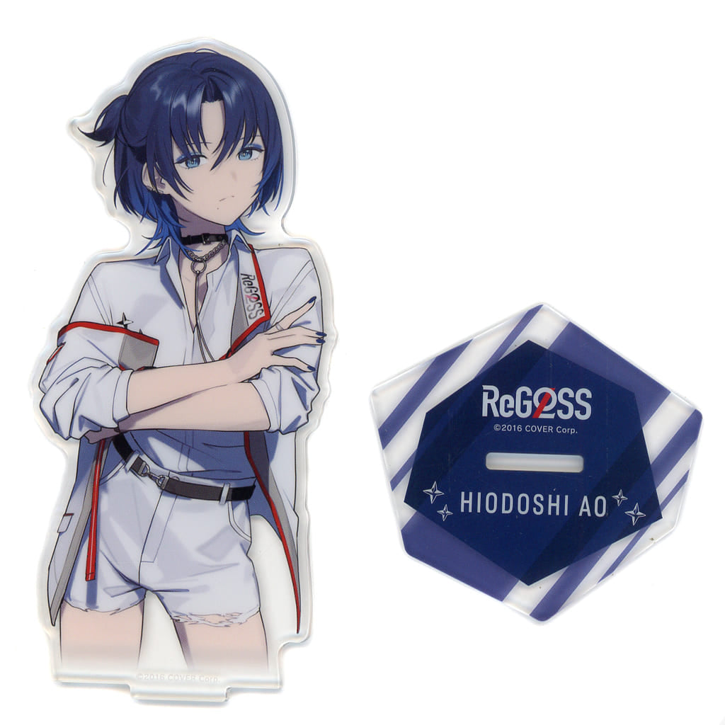 Fire Blue VTuber Hololive Acrylic Stand Symmetry Ver. DEV_IS ReGLOSS Half Anniversary Acrylic Stands [USED]