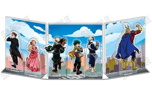 My Hero Academia THE MOVIE: You're Next Izuku Midoriya & Others Original Acrylic Diorama Premiere Commemorative Pop Up Shop Exclusive Acrylic Stands [USED]