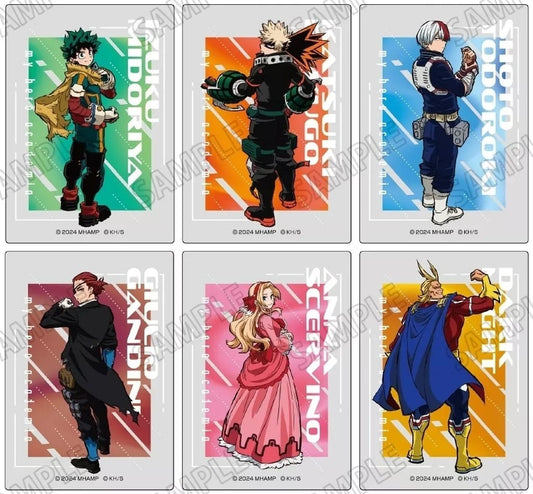 My Hero Academia THE MOVIE: You're Next Izuku Midoriya & Others Original Illustration Acrylic Block Collection Premiere Commemorative Pop Up Shop Exclusive All 6 Types Set Acrylic Stands [USED]