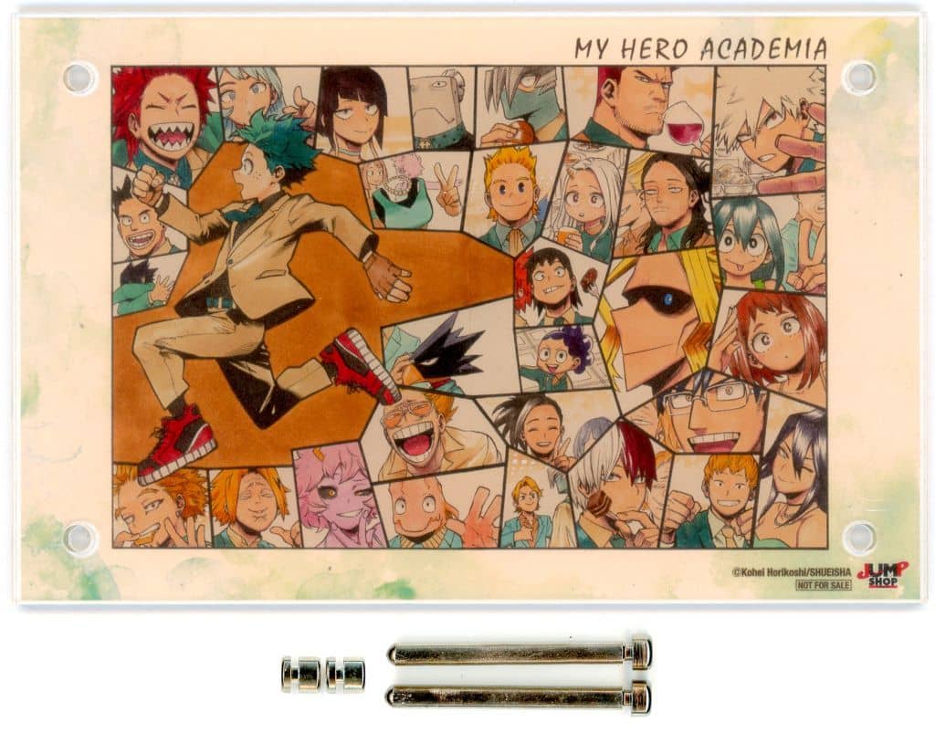 My Hero Academia Izuku Midoriya & Others Acrylic Plaque 2021 Jump Shop Limited App Exclusive Novelty 3000 Point Redemption Item Acrylic Stands [USED]