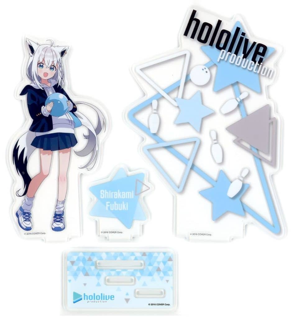 Shirakami Fubuki VTuber Hololive Diorama Acrylic Stand Round one Limited Acrylic Stands [USED]