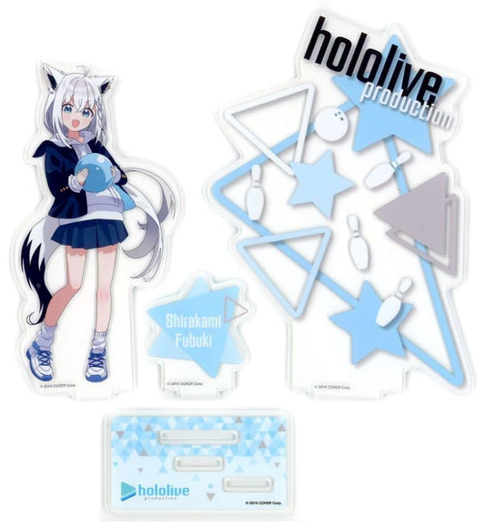 Shirakami Fubuki VTuber Hololive Diorama Acrylic Stand Round one Limited Acrylic Stands [USED]