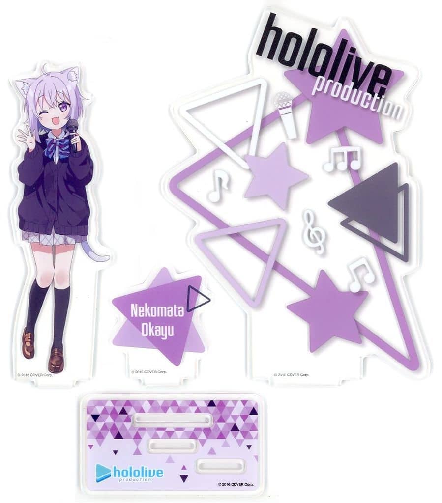 VTuber Hololive Nekomata Okayu Diorama Acrylic Stand Round one Limited Acrylic Stands [USED]