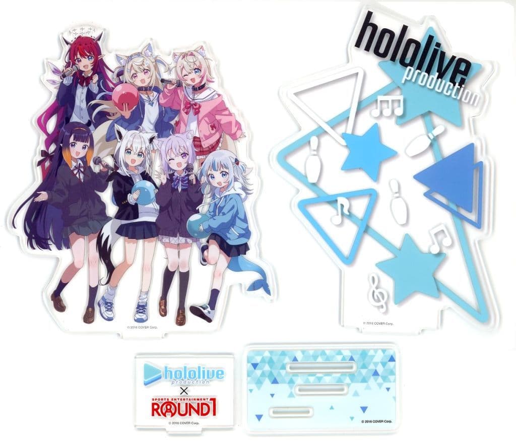 Gawr Gura, etc. VTuber Hololive Diorama Acrylic Stand Round one Limited Acrylic Stands [USED]
