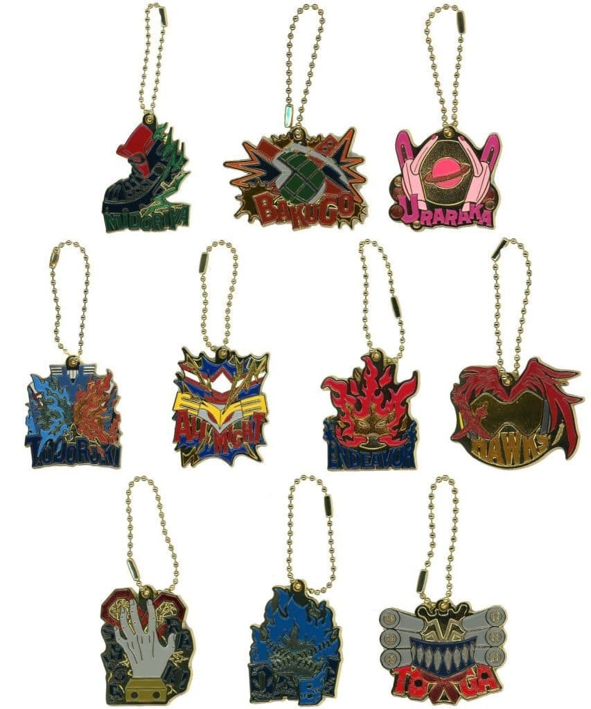 My Hero Academia Izuku Midoriya & Others Ichiban Kuji Flow of Years Metal Charm Prize G All 10 Types Set Charm [USED]