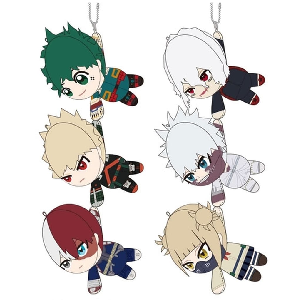 My Hero Academia Izuku Midoriya & Others Tetecolle All 6 Types Set Keychains [USED]