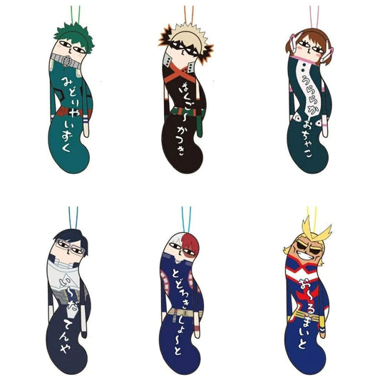 My Hero Academia Izuku Midoriya & Others The Twisted Ones All 6 Types Set Keychains [USED]