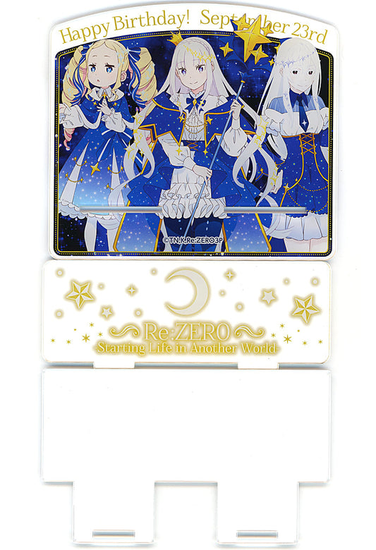Emilia, etc. Re:ZERO -Starting Life in Another World- Acrylic Multi Stand Emilia's Birthday Celebration 2024 Edition Acrylic Stand [USED]