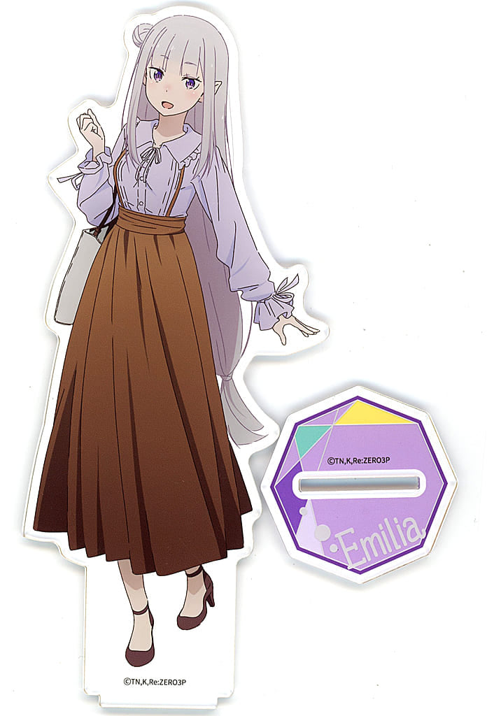 Emilia Re:ZERO -Starting Life in Another World- Acrylic Stand Figure Kyoto Travel Version Kyoto International Manga Anime Fair 2024 Limited Acrylic Stand [USED]