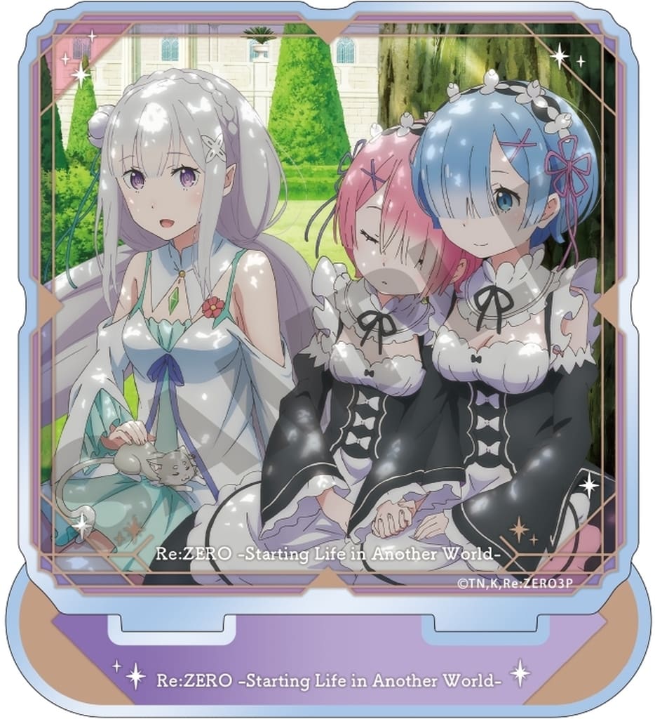 Emilia, etc. Garden Re:ZERO -Starting Life in Another World- Acrylic Stand Acrylic Stand [USED]