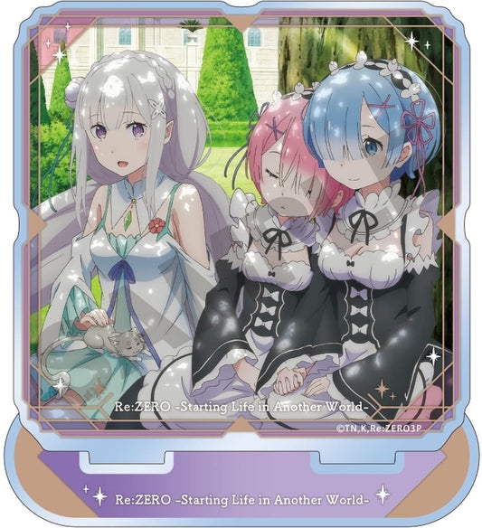 Emilia, etc. Garden Re:ZERO -Starting Life in Another World- Acrylic Stand Acrylic Stand [USED]