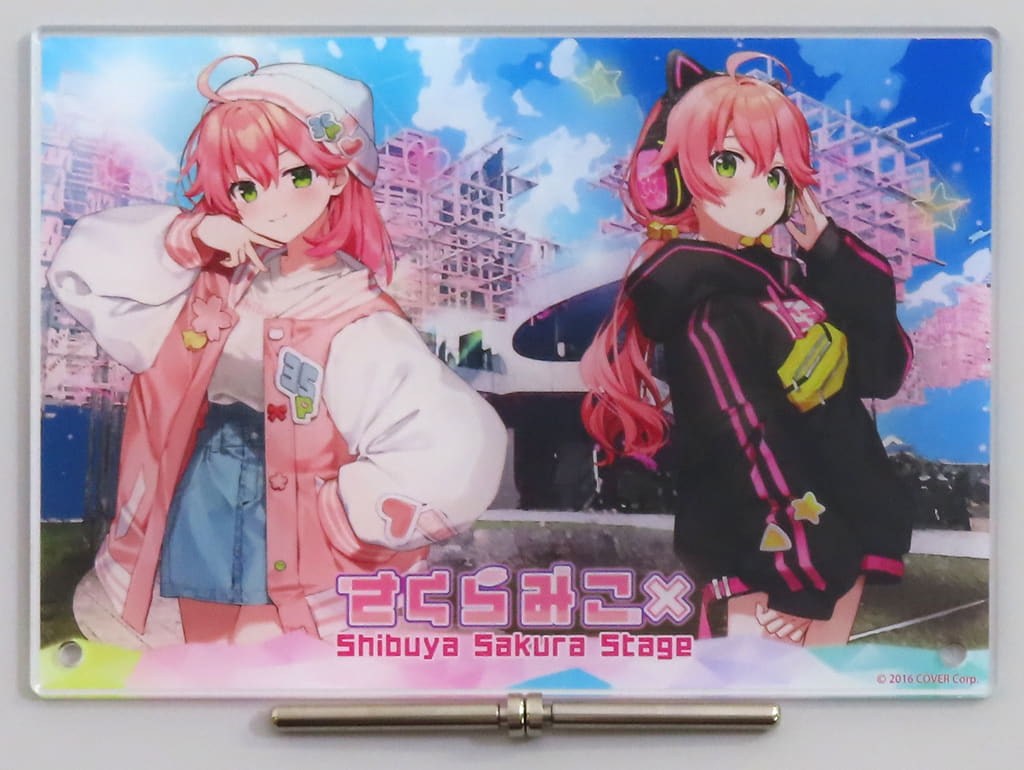 Sakura Miko VTuber Hololive Acrylic Panel Sakura Miko Shibuya Sakura Stage Exclusive BIG Garapon Grand Prize Acrylic Stands [USED]