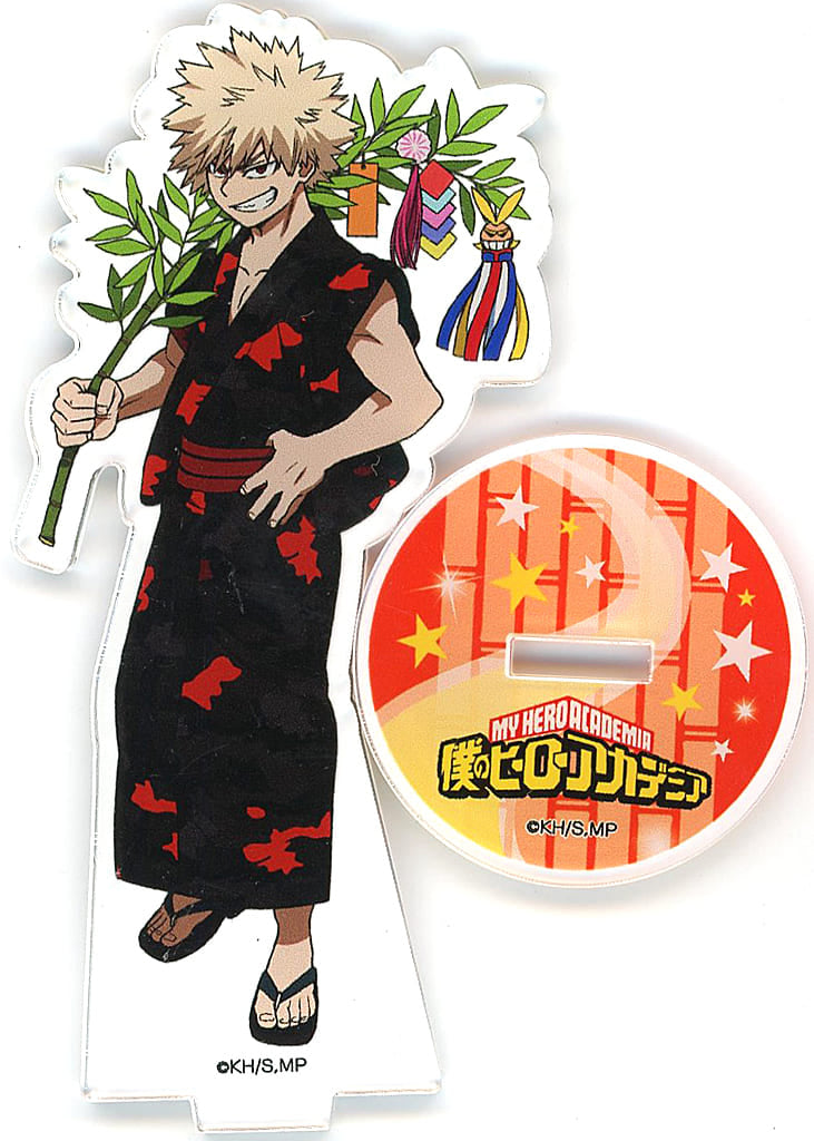 My Hero Academia Katsuki Bakugo Bamboo Base Illustration Sendai Tanabata Original Acrylic Stand Tohoku Festival Exclusive Acrylic Stands [USED]