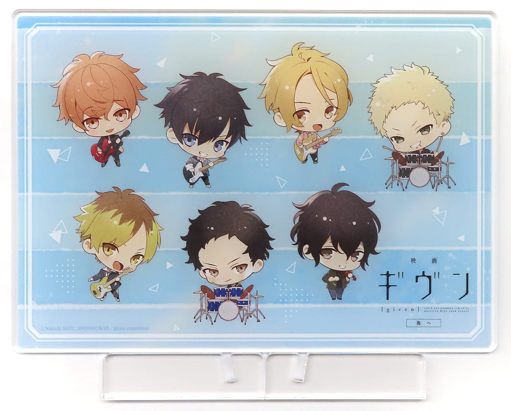Hiiragi Kashima, etc. Given The Movie: Umi e A5 Acrylic Board Participating Stores Limited Paid Bonus with Advance Movie Ticket Card Acrylic Stands [USED]